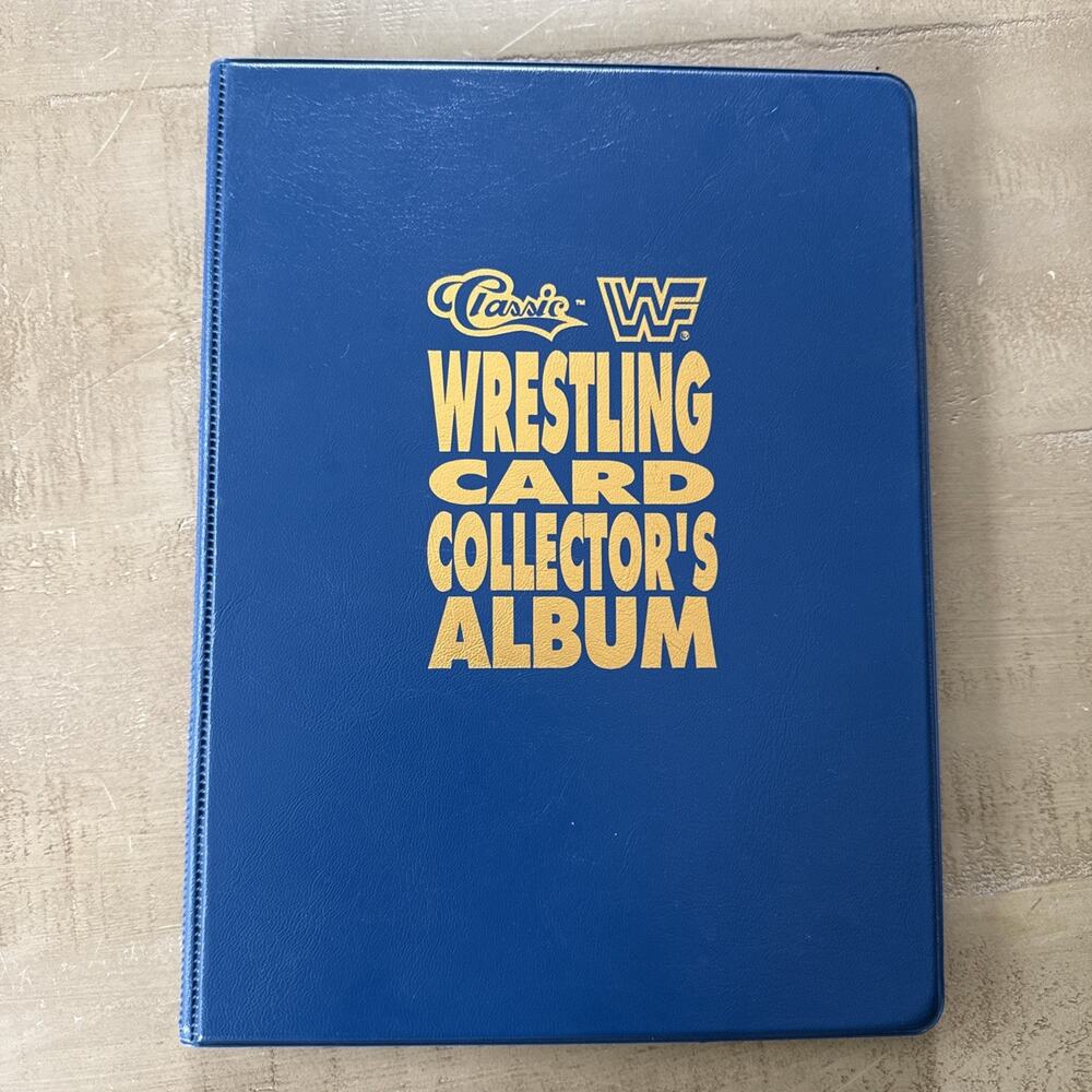 1990 CLASSIC WWF WRESTLING CARDS Collector’s Album 156 Cards - Hulk Hogan Andre